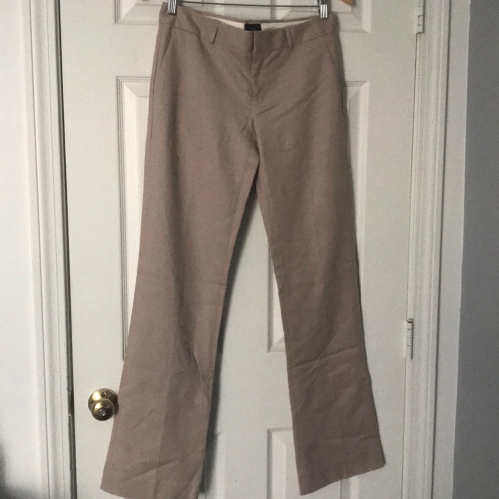 Banana Republic Monogram Full Length Tan Pants